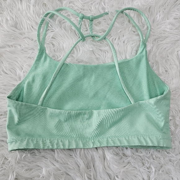 Nike Women's Light Green Sports Bra - Picture 2 of 3